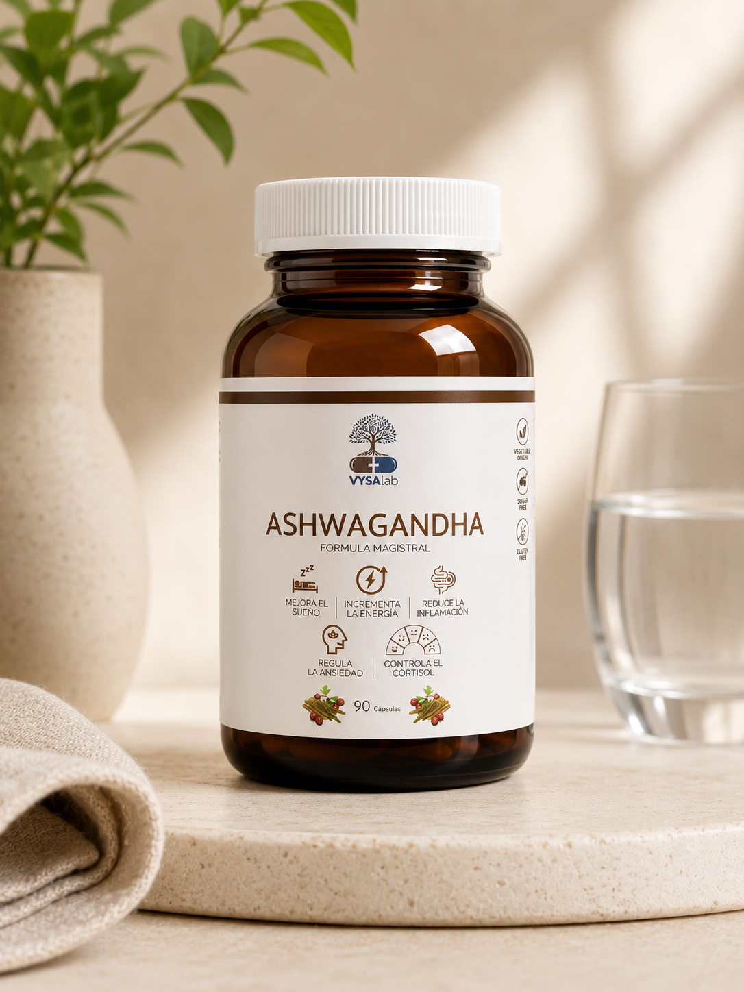 Ashwagandha suplemento natural